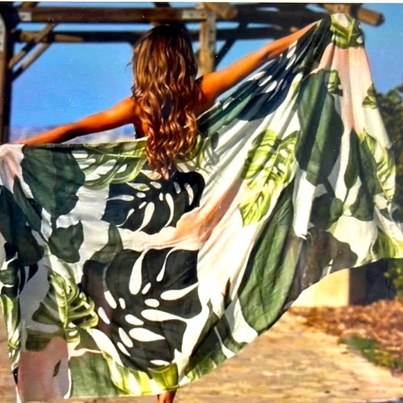 Virginia Wolf Accessories - FAB BIT FUN Tropical multi wear wrap 42 x 80. And it's by Virginia Wolf